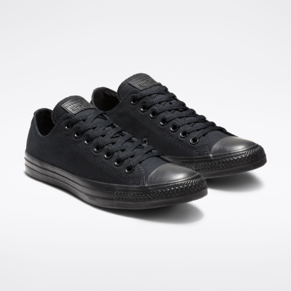 All Black lowcut allstar converse shoes
